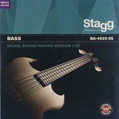 Viie keelega basskitarri keeled Stagg BA-4525-5S .045 - 0.125 hind ja info | Muusikariistade tarvikud | kaup24.ee