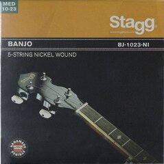 5-keelega banjo keeled Stagg BJ-1023-NI цена и информация | Принадлежности для музыкальных инструментов | kaup24.ee