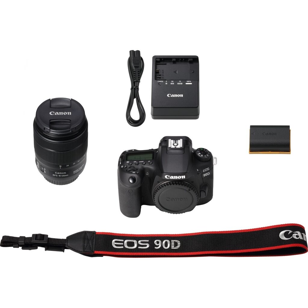Canon EOS 90D 18-135mm IS USM цена и информация | Fotoaparaadid | kaup24.ee