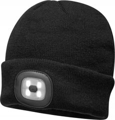 Вязаная шапка Portwest Beanie B029, черная цена и информация | Головные катушки | kaup24.ee