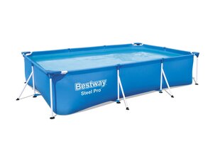 Каркасный бассейн с фильтром для воды Bestway Steel Pro, 300x201x66 см, синий цена и информация | Бассейны | kaup24.ee