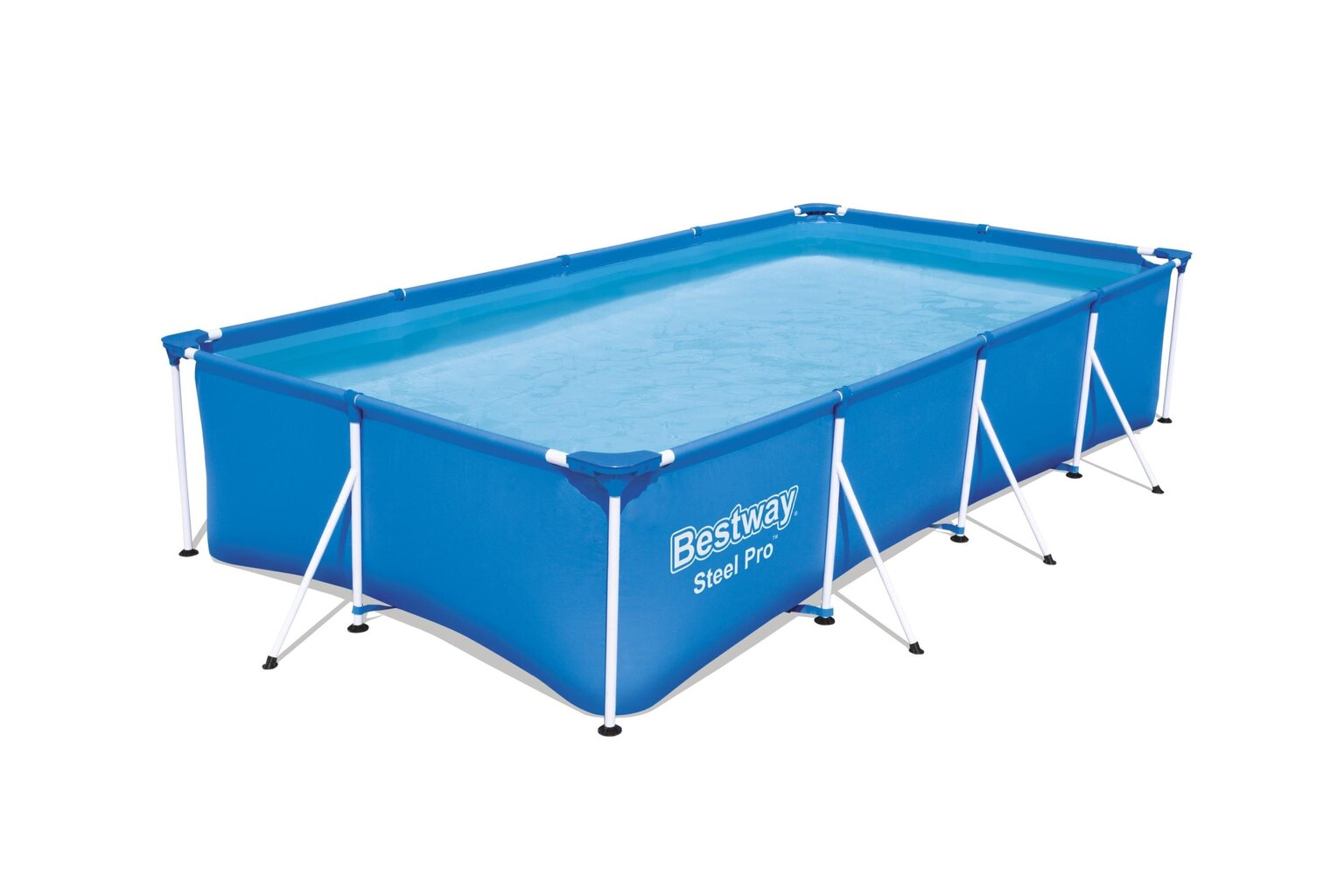 Karkassbassein veefiltriga Bestway Steel Pro, 400x211x81 cm, sinine hind ja info | Basseinid | kaup24.ee