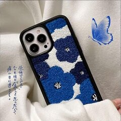 Liangnv Klein Blue tikitud lilledega ümbris, mis ühildub iPhone 13 / Iphone 13 Pro/iphone 13 Pro Maxiga, peen disainiga telefoniümbris poistele ja tüdrukutele (b цена и информация | Чехлы для телефонов | kaup24.ee