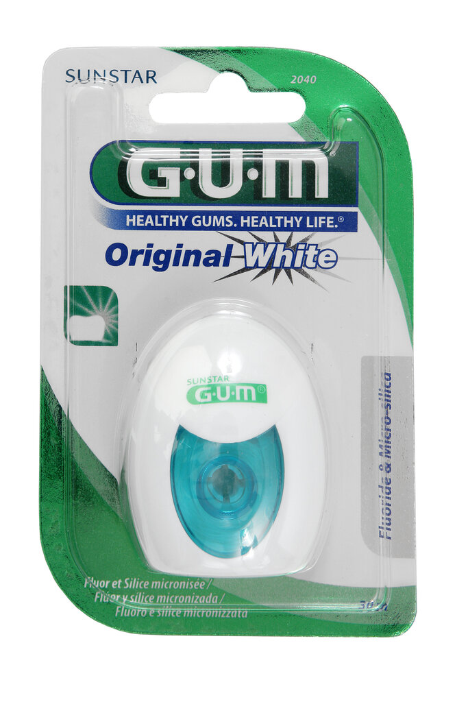 Hambaniit Original White 30m (valgendav) GUM® (2040) цена и информация | Suuhügieen | kaup24.ee