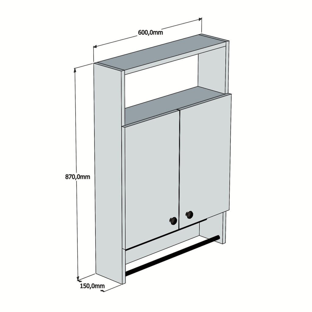 Vannitoakapp Kalune Design Banyo, valge hind ja info | Vannitoakapid | kaup24.ee