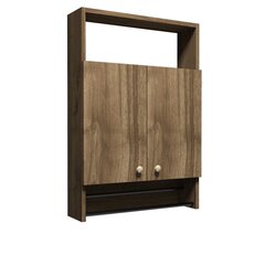 Шкафчик для ванной комнаты Kalune Design Ela, коричневый цена и информация | Шкафчики для ванной | kaup24.ee