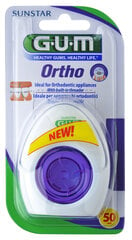 Ortho niit N50 (spetsiaalselt ortodontiliste seadmete kandjatele) G.U.M.® (3220) цена и информация | Для ухода за зубами | kaup24.ee