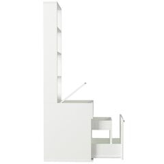 Шкафчик для ванной комнаты Kalune Design Nessa, белый цена и информация | Шкафчики для ванной | kaup24.ee