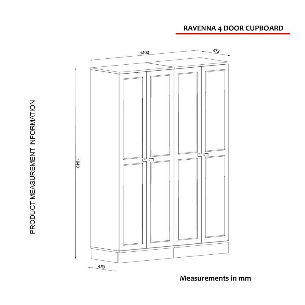 Kapp Kalune Design Ravenna 4 Kapili, valge hind ja info | Kapid | kaup24.ee