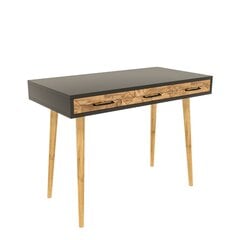 Письменный стол Kalune Design Milano, серый/коричневый цена и информация | Компьютерные, письменные столы | kaup24.ee