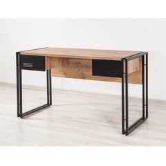 Письменный стол Kalune Design Cosmo Siesta, коричневый/черный цена и информация | Компьютерные, письменные столы | kaup24.ee