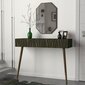 Konsoollaua ja peegli komplekt Kalune Design Forest Aynali, pruun/tumeroheline hind ja info | Konsoollauad | kaup24.ee