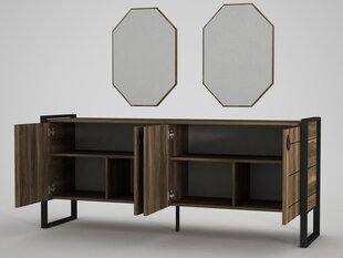 Kummuti ja peegli komplekt Kalune Design Costa Aynali Console, pruun hind ja info | Kummutid | kaup24.ee