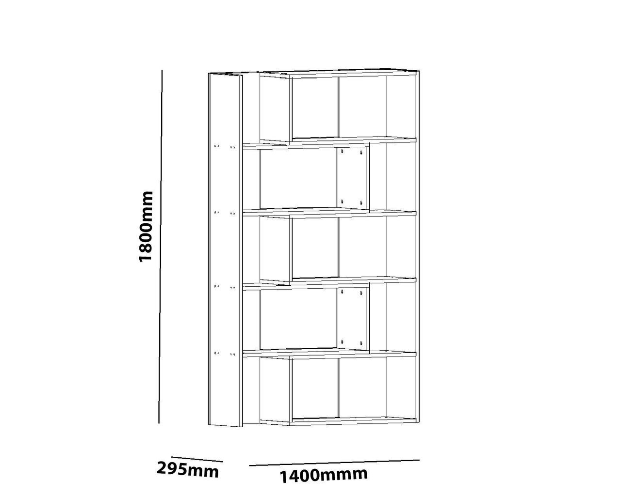 Riiul Kalune Design Save, valge hind ja info | Riiulid | kaup24.ee