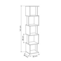 Riiul Kalune Design Piri, tamm/hall hind ja info | Riiulid | kaup24.ee