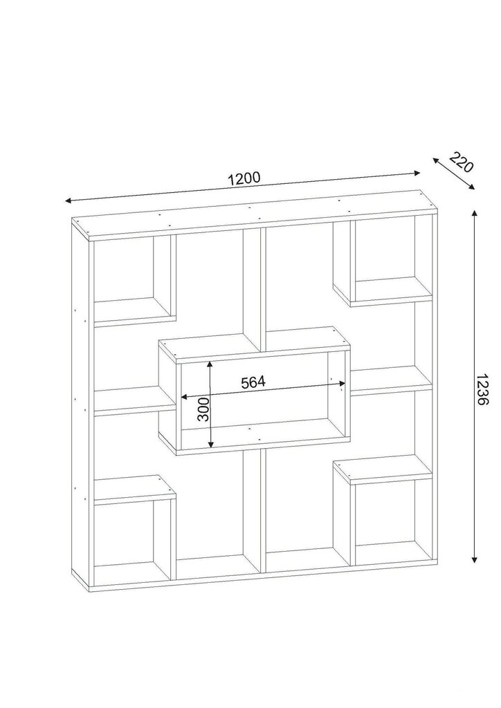 Riiul Kalune Design Optimist, valge hind ja info | Riiulid | kaup24.ee