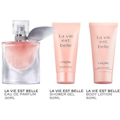 Komplekt Lancome La Vie Est Belle naistele: parfüümvesi EDP, 30 ml + kehakreem, 50 ml + dušigeel, 50 ml hind ja info | Naiste parfüümid | kaup24.ee