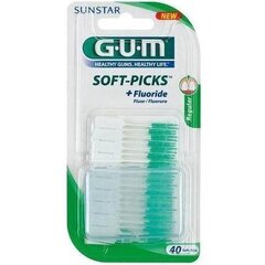 Мягкие зубочистки Soft Picks, с фтором, 40 зубочисток GUM® (632) цена и информация | Для ухода за зубами | kaup24.ee