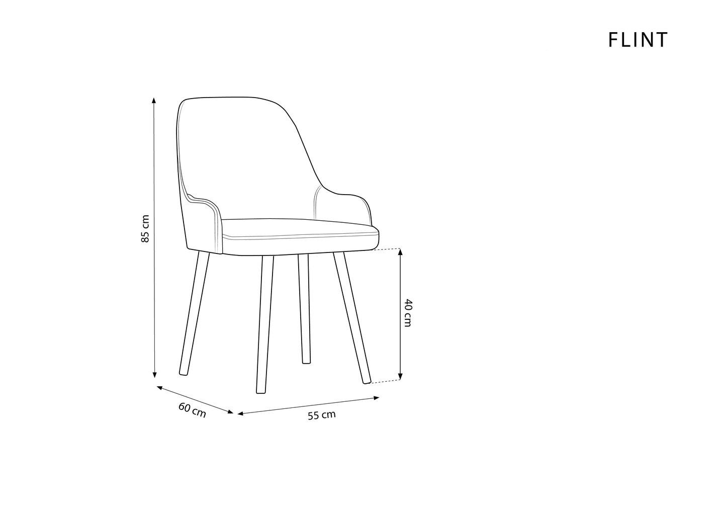 Tool Micadoni Home Flint, hall hind ja info | Söögilaua toolid, köögitoolid | kaup24.ee