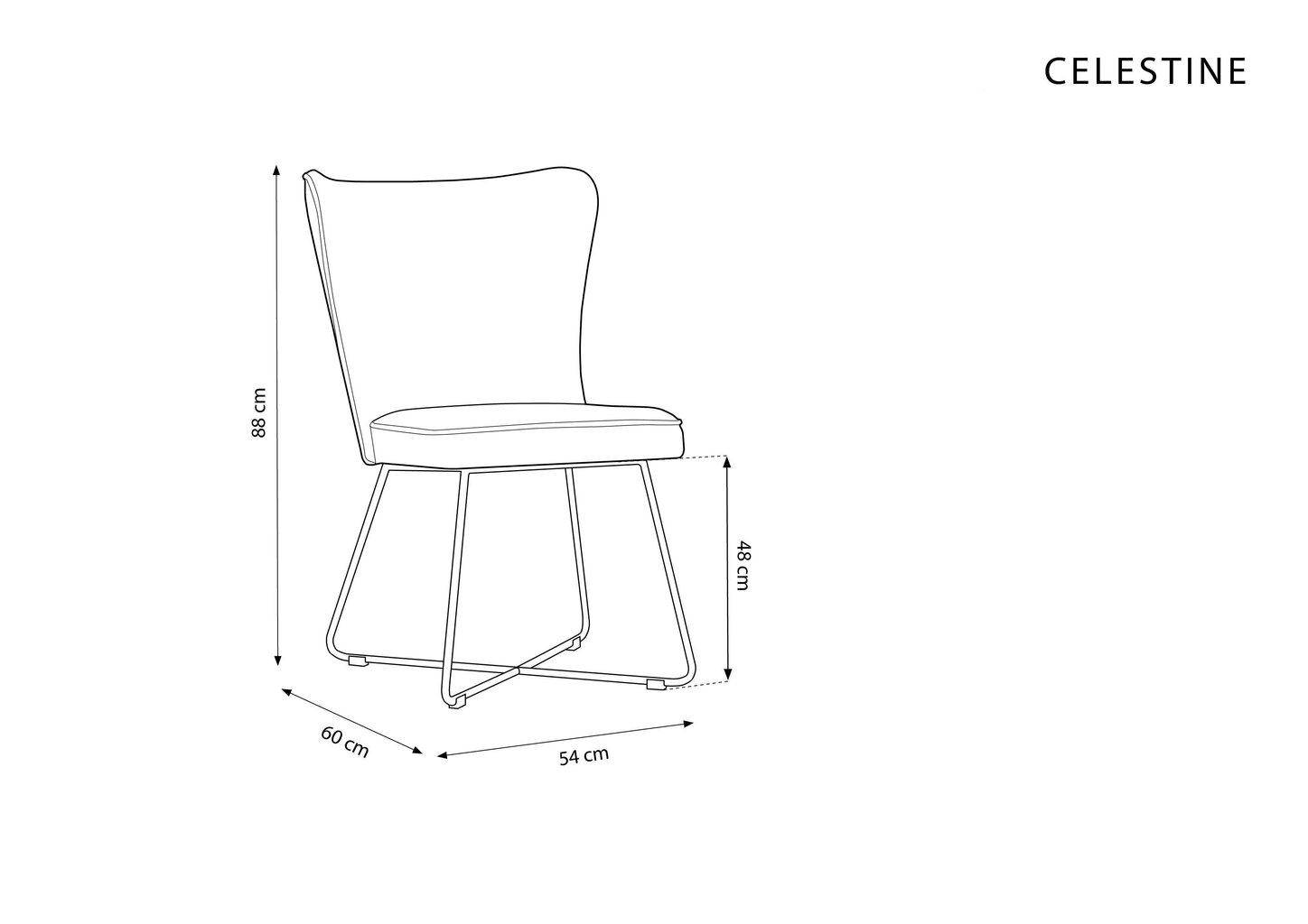 Tool Micadoni Home Celestine, kollane цена и информация | Söögitoolid, baaritoolid | kaup24.ee