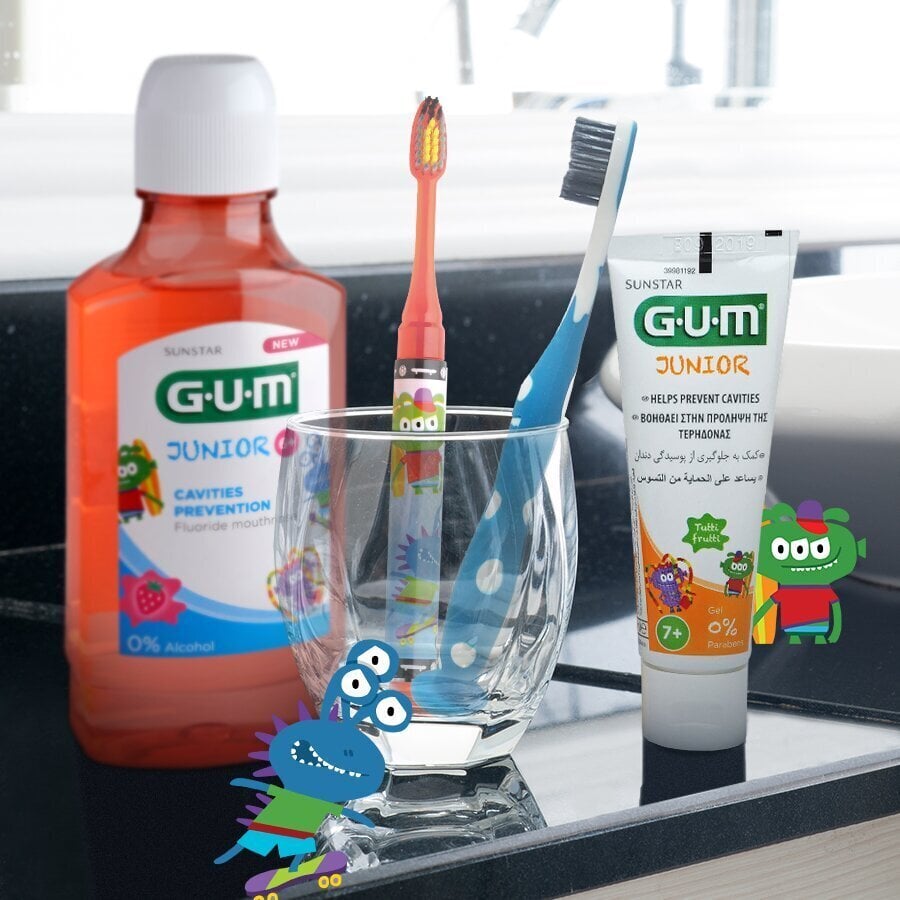 Suuvesi Junior lastele 6+ m. 300 ml GUM® hind ja info | Suuhügieen | kaup24.ee