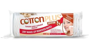 Vatipadjad meigi eemaldamiseks COTTON PLUS 2IN1 ARGAN mini 60 tk hind ja info | Näopuhastusvahendid | kaup24.ee