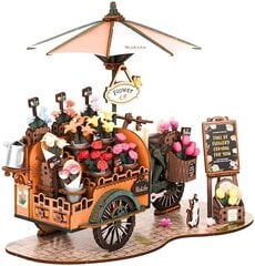 3D деревянный конструктор Blossom Cart цена и информация | Конструкторы и кубики | kaup24.ee