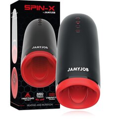 Masturbaator Jamyjob Spin-X, must цена и информация | Куклы / Мастурбаторы | kaup24.ee