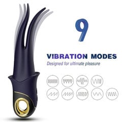 Vibraator Armony Shadow Vibrator Double-Head Teasng, sinine hind ja info | Vibraatorid | kaup24.ee