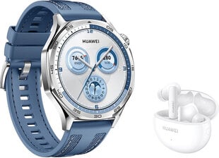 Huawei Watch GT5 46mm sinine + Freebuds 5I kõrvaklapid цена и информация | Смарт-часы (smartwatch) | kaup24.ee