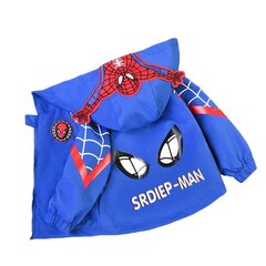 Spiderman nööpidega kapuutsiga spordijakk, multifilmi kapuuts, vabaaja kampsun, kapuutsiga topp, pullover hind ja info | Meeste soe pesu | kaup24.ee