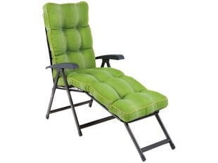 Lamamistool Patio Lena Lounger, roheline цена и информация | Шезлонги | kaup24.ee