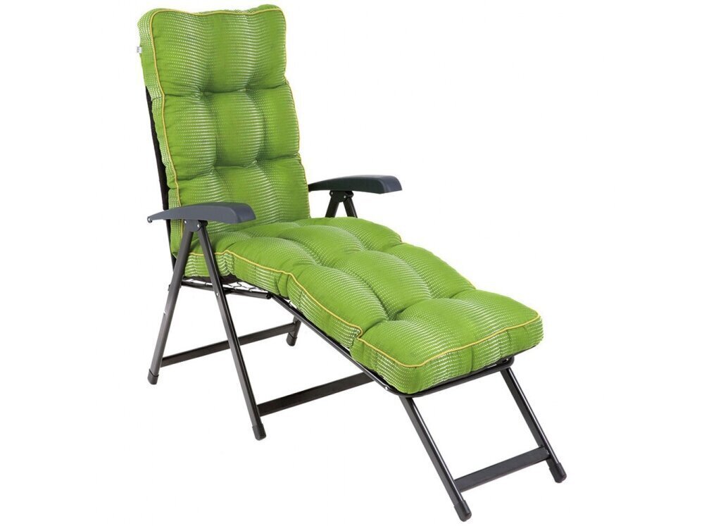 Lamamistool Patio Lena Lounger, roheline цена и информация | Päevitustoolid | kaup24.ee