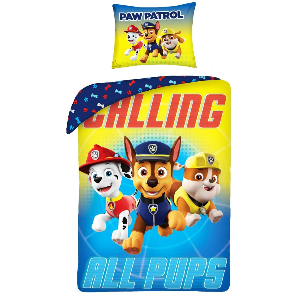 Laste voodipesukomplekt Paw Patrol 140x200, 2-osaline hind ja info | Beebide ja laste voodipesu | kaup24.ee