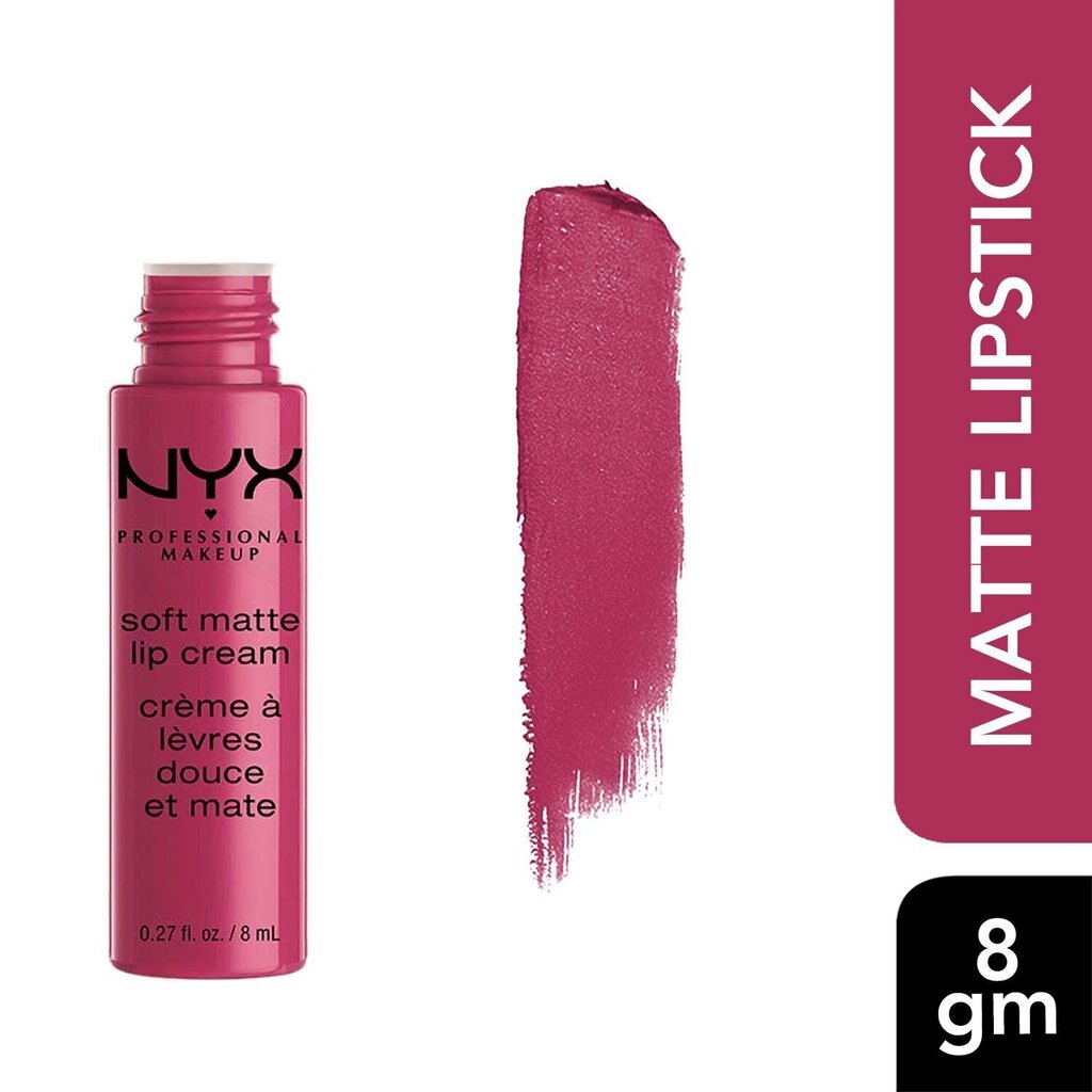 NYX Huulepulk SMLC Soft Matte Lip Cream 22 - Morocco 8 ml, 18 - Prague hind ja info | Huulepulgad, -läiked, -palsamid, vaseliin | kaup24.ee