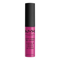 NYX Huulepulk SMLC Soft Matte Lip Cream 22 - Morocco 8 ml, 07 - Addis Ababa цена и информация | Помады, бальзамы, блеск для губ | kaup24.ee