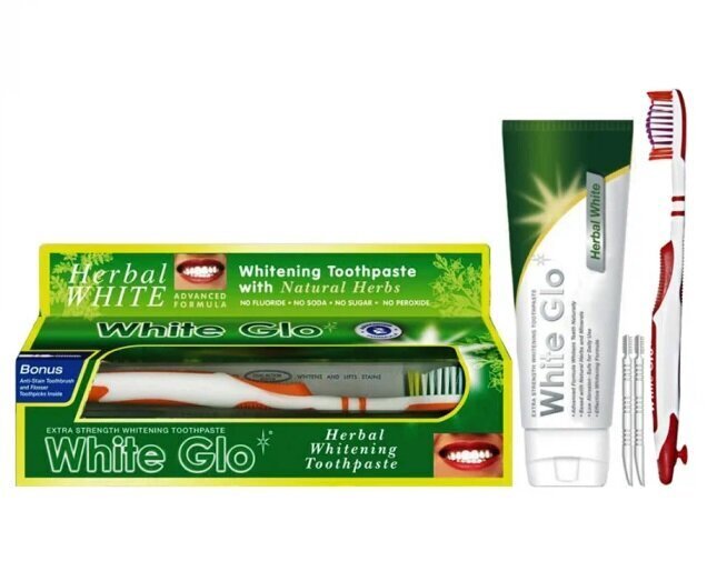 Valgendav taimne hambapasta White Glo Herbal White 150 g цена и информация | Suuhügieen | kaup24.ee