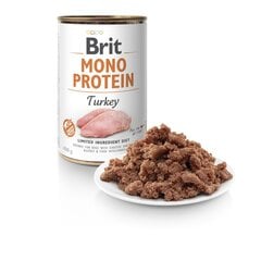 Konserv koertele BRIT CARE Mono protein kalkunilihaga, 400 g hind ja info | Brit Care Lemmikloomatarbed | kaup24.ee