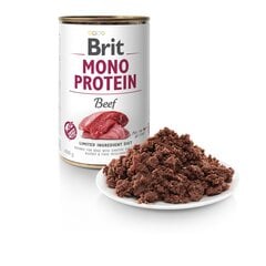 Brit Mono Protein Beef konserv koertele 400g hind ja info | Konservid koertele | kaup24.ee