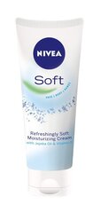 Niisutav näo-, keha- ja kätekreem NIVEA Soft 75 ml цена и информация | Кремы для лица | kaup24.ee