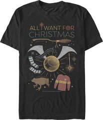 All I Want For Christmas Harry Potter T-Shirt hind ja info | Meeste T-särgid | kaup24.ee