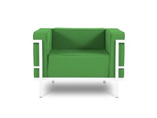 Уличное кресло Calme Jardin Cannes, зеленое/белое цена и информация | Садовые стулья, кресла, пуфы | kaup24.ee