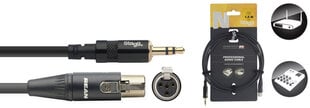 Stagg REAN 3.5мм miniJack TRS AUX - 4pin miniXLR 1.5м цена и информация | Кабели и провода | kaup24.ee