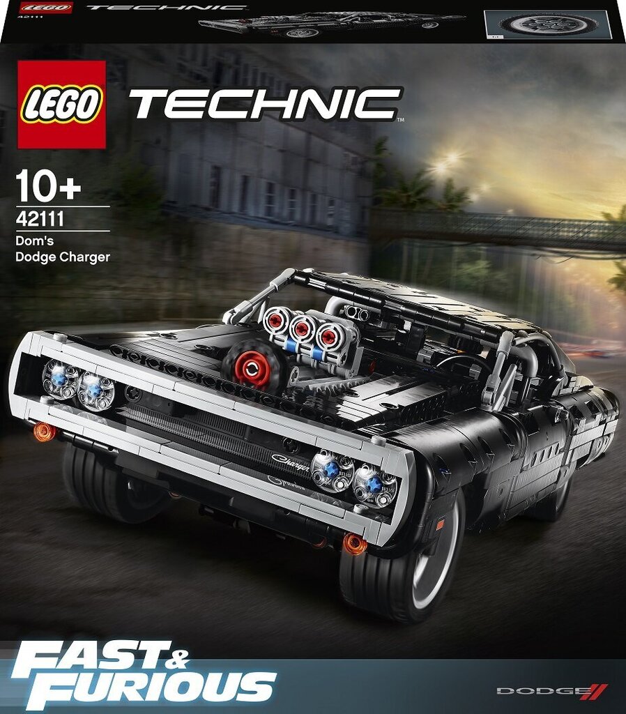 42111 LEGO® Technic Dom's Dodge Charger цена и информация | Klotsid ja konstruktorid | kaup24.ee