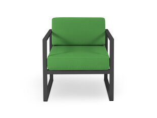 Уличное кресло Calme Jardin Nicea, зеленое/темно-серое цена и информация | Садовые стулья, кресла, пуфы | kaup24.ee