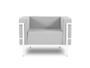 Уличное кресло Calme Jardin Cannes, светло-серое/белое цена и информация | Садовые стулья, кресла, пуфы | kaup24.ee