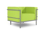Уличное кресло Calme Jardin Cannes, светло-зеленое/светло-серое