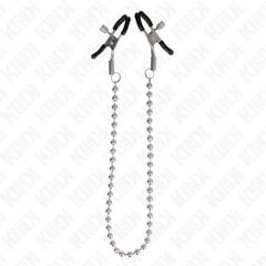 Nibuklambrid Kink Bead Chain, hõbedane цена и информация | БДСМ и фетиш | kaup24.ee