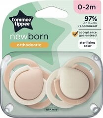 Пустышка Tommee Tippee Newborn, 0-2 мес, 2 шт. цена и информация | Пустышки | kaup24.ee