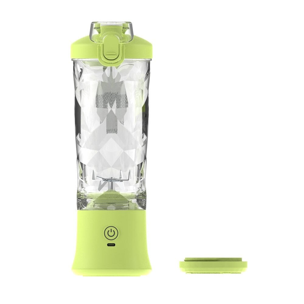 Kaasaskantav blender kokteilide ja smuutide jaoks, 600 ml 4000 mAh miniblender 6 3D tera ja pintsliga, USB-laetav multifunktsionaalne blender puuviljade, köögiviljade, reisimise, telkimise jaoks, 1 tk, must цена и информация | Saumikserid, hakkijad | kaup24.ee